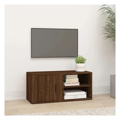 TV skříňka hnědý dub 80 x 31,5 x 36 cm kompozitní dřevo