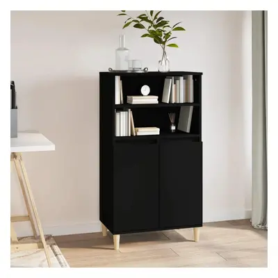 Skříň highboard černá 60 x 36 x 110 cm kompozitní dřevo