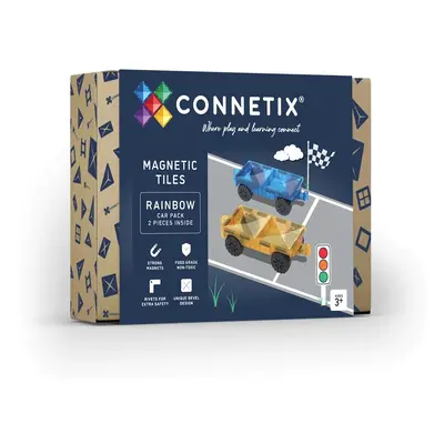 Connetix magnetická stavebnice Rainbow Car Pack 2ks