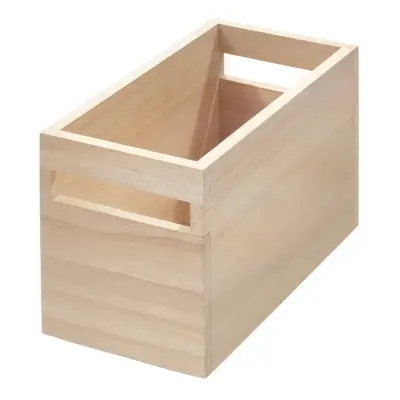 Úložný box ze dřeva paulownia iDesign Eco Wood, 12,7 x 25,4 cm