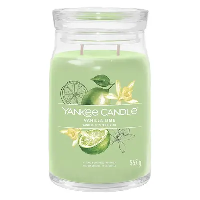 Yankee Candle vonná svíčka Signature ve skle velká Vanilla Lime 567g