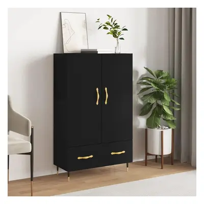 Skříň highboard černá 69,5 x 31 x 115 cm kompozitní dřevo