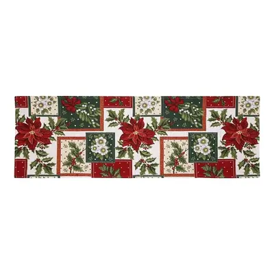 Bo-Ma Trading Gobelínový běhoun Poinsettie 32 x 96 cm