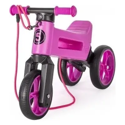 Teddies Odrážedlo FUNNY WHEELS Rider SuperSport fialové 2v1+popruh D504740