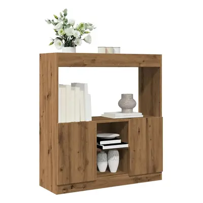 Skříň highboard dub artisan 92 x 33 x 100 cm kompozitní dřevo