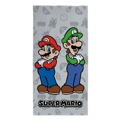 Plážová osuška Super Mario Bros - Mario & Luigi - 100% bavlna - 70 x 140 cm