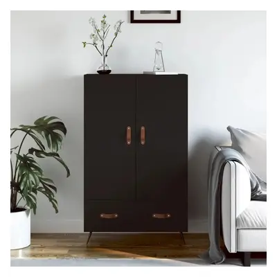 Skříň highboard černá 69,5 x 31 x 115 cm kompozitní dřevo