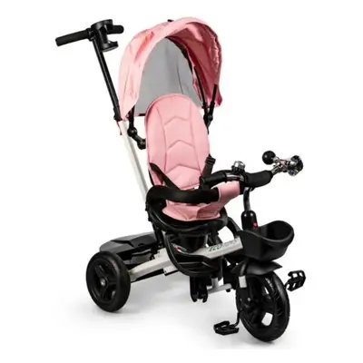 ECOTOYS Dětská tříkolka s rotačním sedátkem KIDS Pink