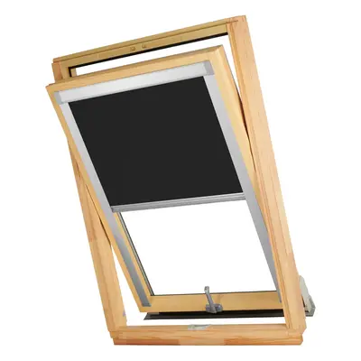 Dekodum Termoizolační roleta na střešní okno typu VELUX MK06/M06/306 Barva látky: Black Silver, 