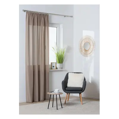 Dekorační závěs s řasící páskou TAPE OXFORD 140x260 cm taupe (cena za 1 kus) MyBestHome