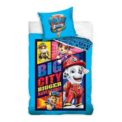 Bavlněné ložní povlečení Tlapková patrola ve filmu - Paw Patrol - modré - 100% bavlna Renforcé -