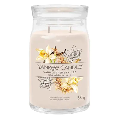 Yankee Candle vonná svíčka Signature ve skle velká Vanilla Creme Brulee 567g