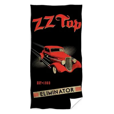 Bavlněná osuška ZZ Top - motiv Eliminator - 100% bavlna, froté s gramáží 320 gr./m2 - 70 x 140 c