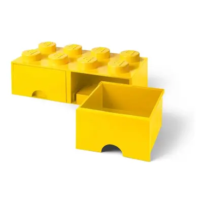 Žlutý úložný box se dvěma šuplíky LEGO®