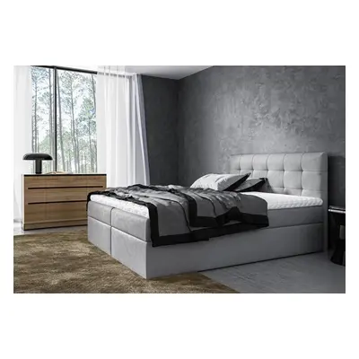 Expedo Čalouněná postel boxspring BRIGITE + vrchní matrace, 200x200, jasmine 90