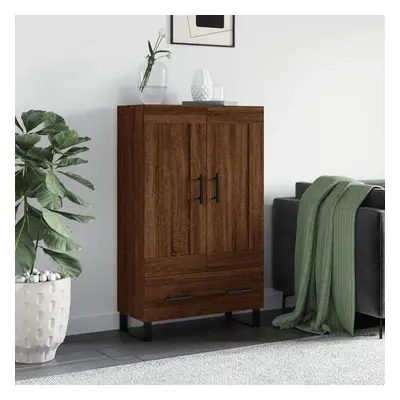 Skříň highboard hnědý dub 69,5 x 31 x 115 cm kompozitní dřevo