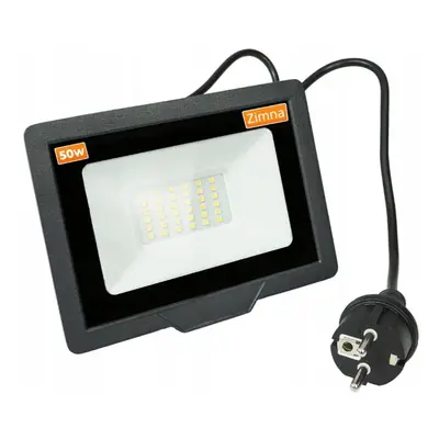 LED reflektor ECOplanet - 50W - s kabelem - studená bílá