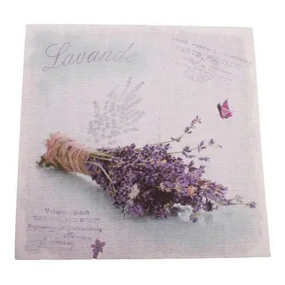 Obraz na plátně Lavender letter, 28 x 28 cm