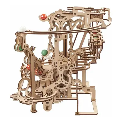 Ugears 3D dřevěné mechanické puzzle Kuličková dráha řetězová