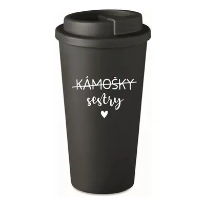 KÁMOŠKY SESTRY - černý termohrnek 475 ml