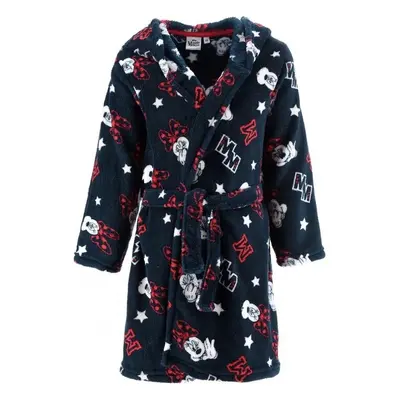 Dětský / dívčí coral fleece župan s kapucí Minnie Mouse - Disney, EU 104 Tmavě modrá