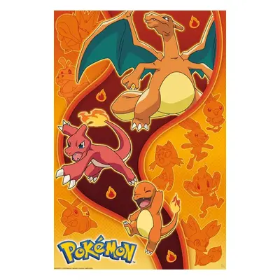 Plakát, Obraz - Pokemon - Fire Type