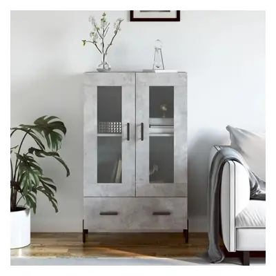 Skříň highboard betonově šedá 69,5x31x115 cm kompozitní dřevo