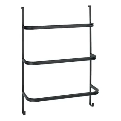 Černý samodržící věšák na ručníky Wenko Towel Holder Black, 21 x 54 cm