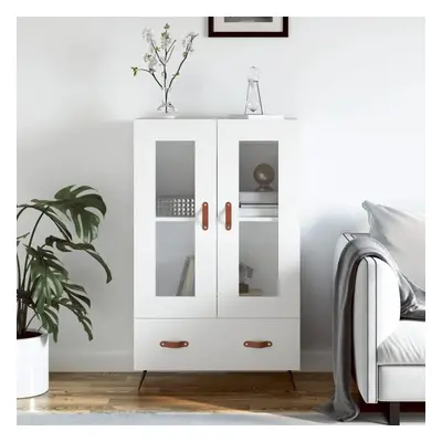 Skříň highboard bílá 69,5 x 31 x 115 cm kompozitní dřevo