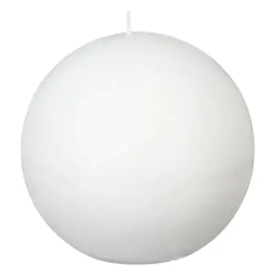 Svíčka koule CANDLE BALL VANILLA 7,5 cm bílá