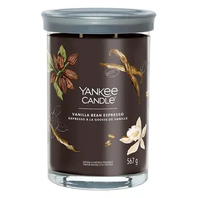 Yankee Candle vonná svíčka Signature Tumbler ve skle velká Vanilla Bean Espresso 567g