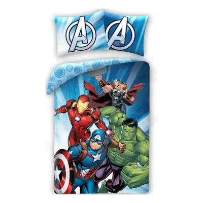 Bavlněné ložní povlečení Avengers útočí - 100% bavlna - 70 x 90 cm + 140 x 200 cm