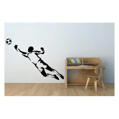 Lepy.cz Samolepka na zeď Brankář - fotbal Velikost (šířka x výška): l50x106cm, Barevná varianta: