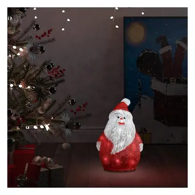 Vánoční akrylový Santa s LED vnitřní i venkovní 28 cm