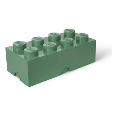 Khaki zelený úložný box LEGO®