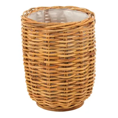 Vysoký kulatý ratanový květináč Rattan honey - Ø52*66 cm