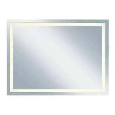 German Nástěnné LED zrcadlo / 80 x 60 cm / dotykový senzor / stříbrná