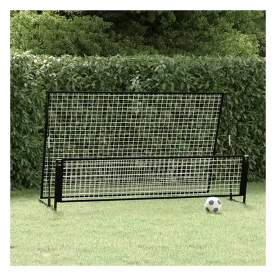 Fotbalový rebounder 2 v 1 202 x 104 x 120 cm ocel