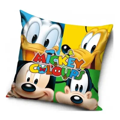 Polštář Mickey Mouse Colours - motiv Disney Gang - 40 x 40 cm