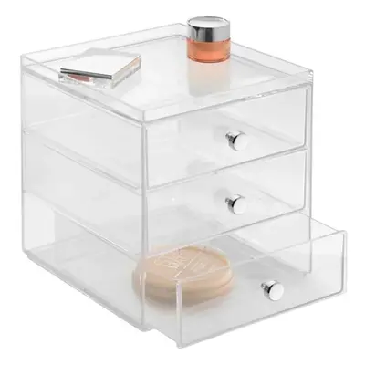 Transparentní organizér se 3 šuplíky iDesign Drawers, výška 18 cm