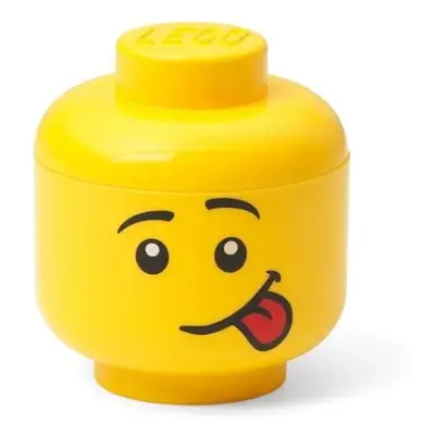 Žlutý úložný box LEGO® Silly, ø 10,6 cm