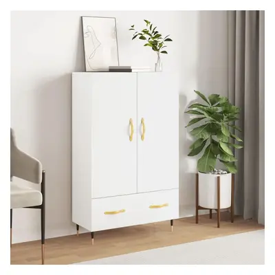 Skříň highboard bílá 69,5 x 31 x 115 cm kompozitní dřevo