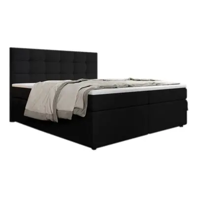 Expedo Čalouněná postel boxspring SALMA + vrchní matrace, 180x200, inari 100