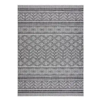 koberec SISAL SION cikcak, diamanty BOHO 22168 ploché tkaní černý / e velikost 160x220 cm | krás