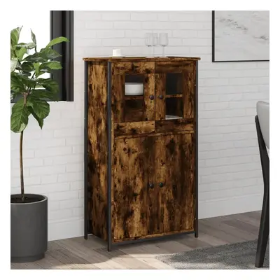 Skříň highboard kouřový dub 62 x 32 x 106,5 cm kompozitní dřevo