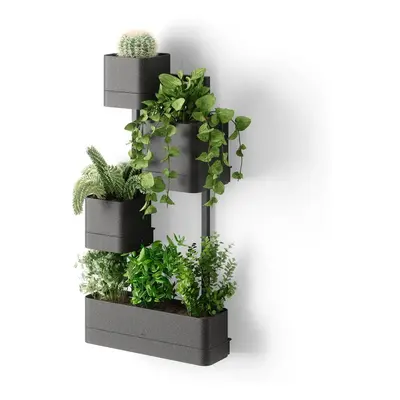 Umbra, Sada závěsných květináčů Cubiko Plant Box 4 ks | černá