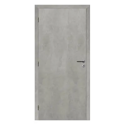 Solodoor Interiérové dveře 60 L, 650 × 1985 mm, fólie, levé, beton, plné