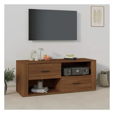 TV skříňka hnědý dub 100 x 35 x 40 cm kompozitní dřevo