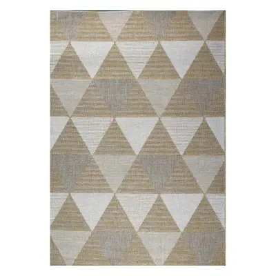 Flat koberec 21132 120x170cm ivory/silver/gold