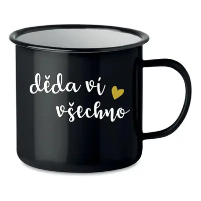 DĚDA VÍ VŠECHNO - černý plecháček 350 ml